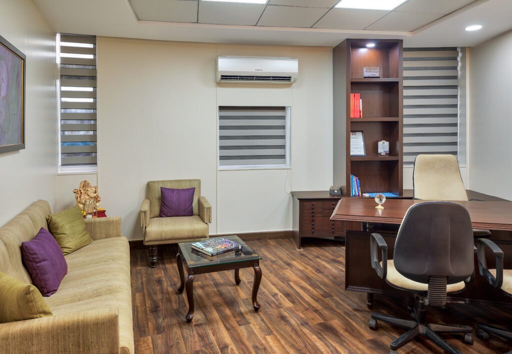 Swati Gupta's office design for Raysil, architecture with modern aesthetics