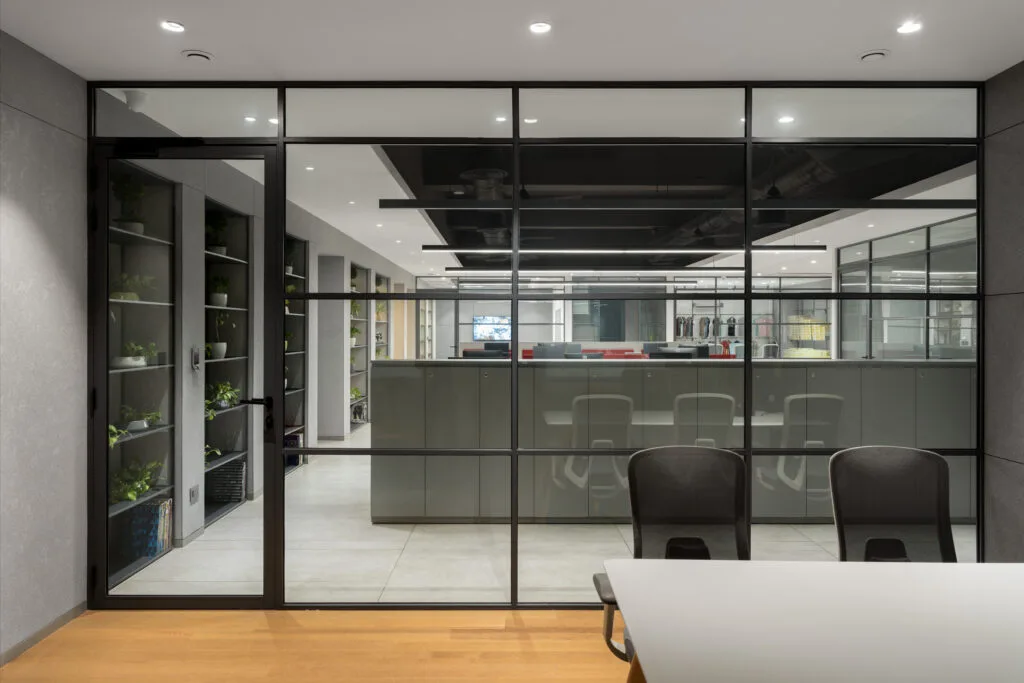 Office space of Diksha Knitwear in Ludhiana, designed by Basics Architects