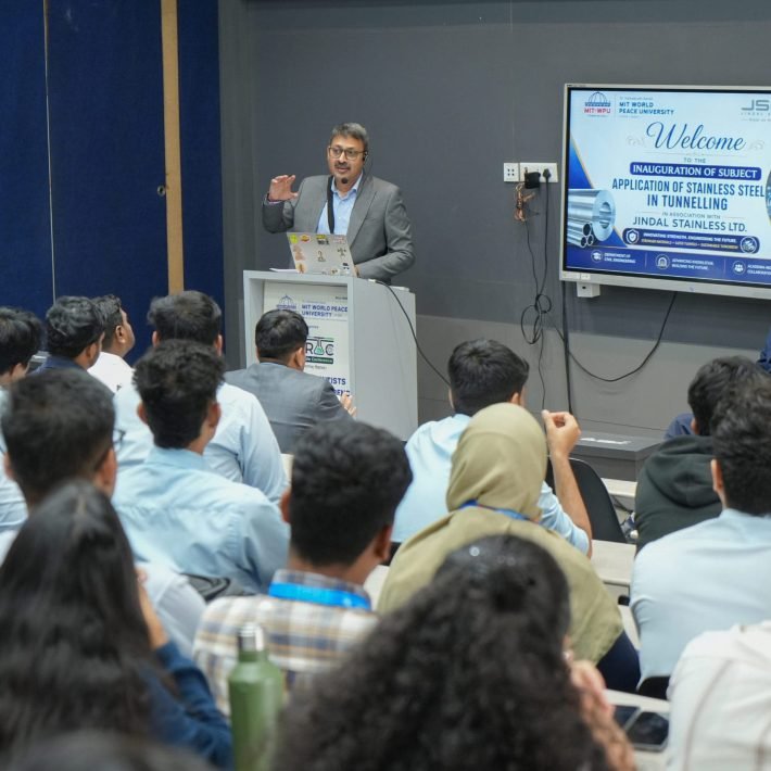 Lecture in MIT-WPU as per their collaboration with Jindal Stainless (1)