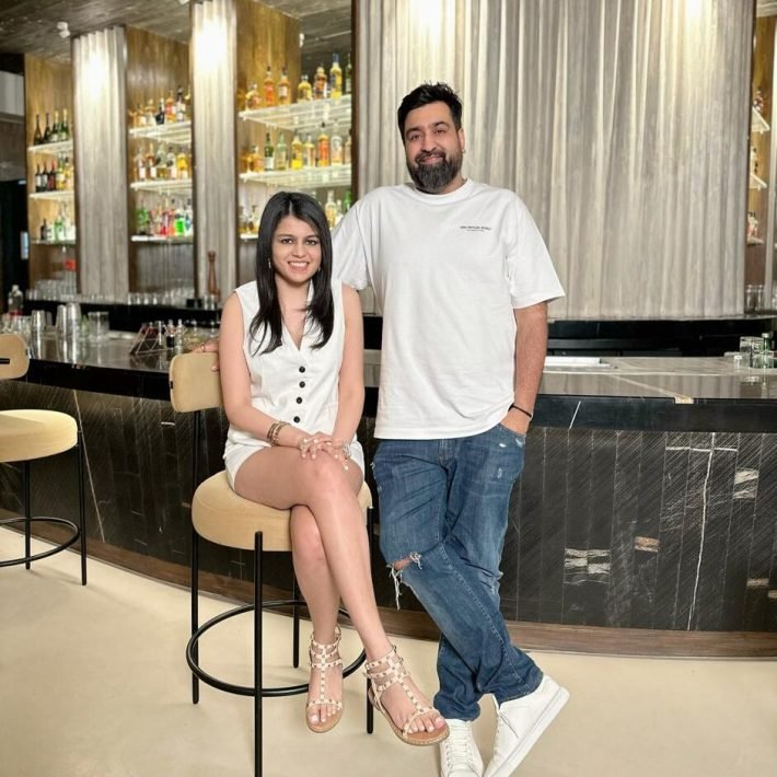 Natasha Jain- Co-founder and CEO, Natelier by Bent Chair and Priyank Sukhija- Founder and CEO, First Fiddle Restaurants